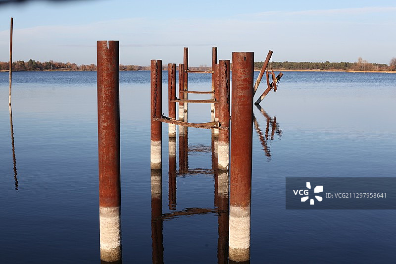 德国勃兰登堡的湖泊风光图片素材