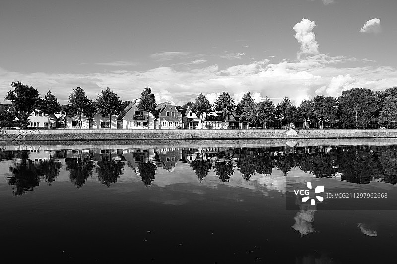 德国瓦尔内明德湖泊风光图片素材