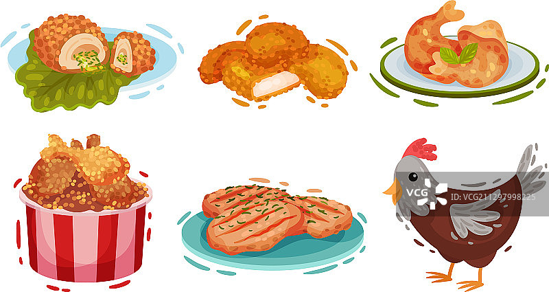 炸鸡腿小吃图片素材