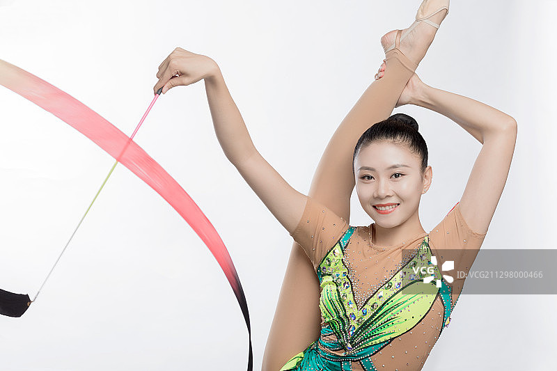 艺术体操女孩图片素材
