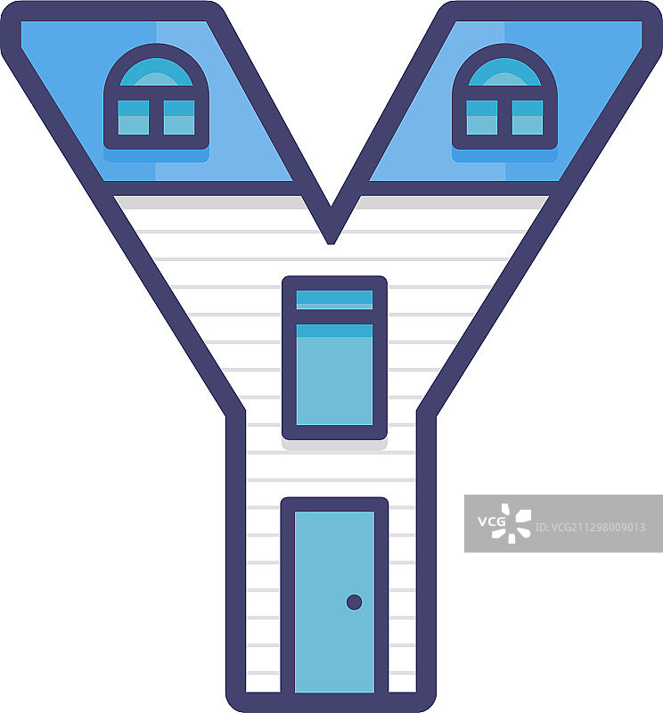 房屋字母Y图片素材