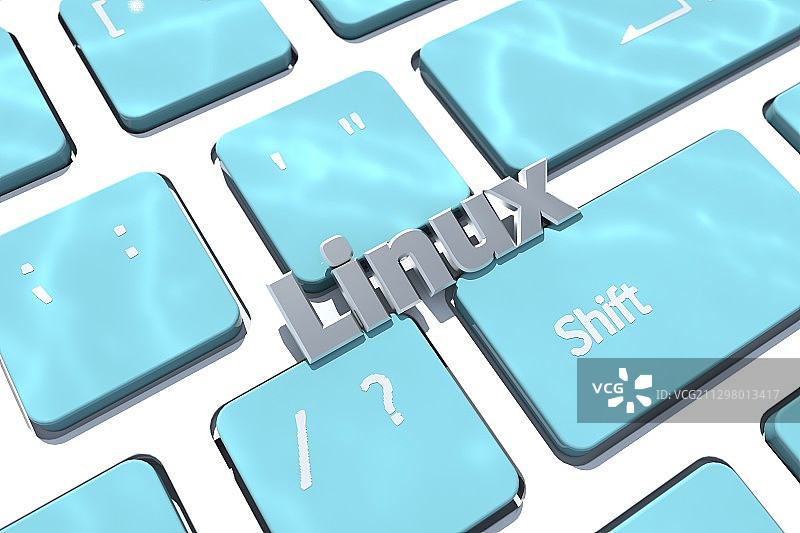 3D渲染linux文字背景图片素材
