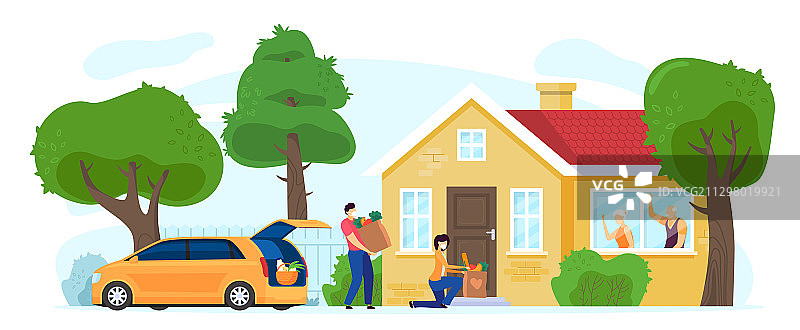 为老年人提供的食品配送服务图片素材