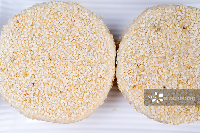 湖南衡阳特产酥薄月饼，芝麻饼图片素材