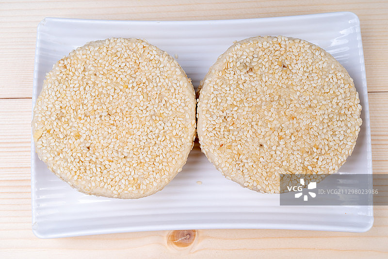 湖南衡阳特产酥薄月饼，芝麻饼图片素材