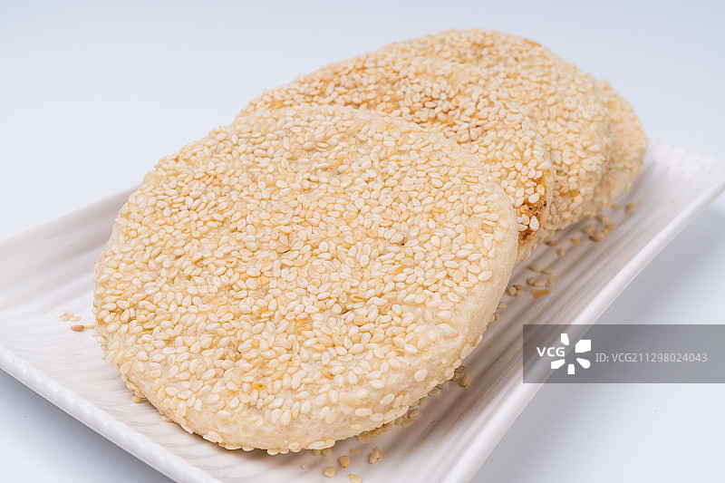 湖南衡阳地方特产酥薄月，月饼，芝麻饼图片素材