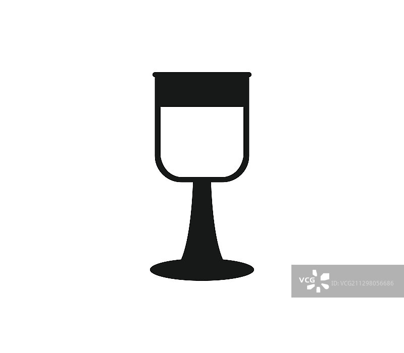 白色背景上的鸡尾酒图标图片素材