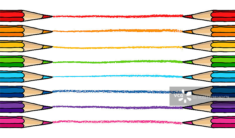 彩色铅笔笔触图片素材