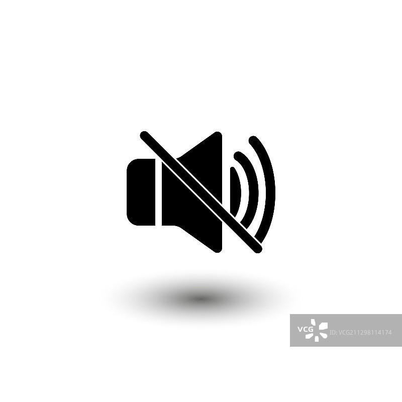 黑色静音图标图片素材