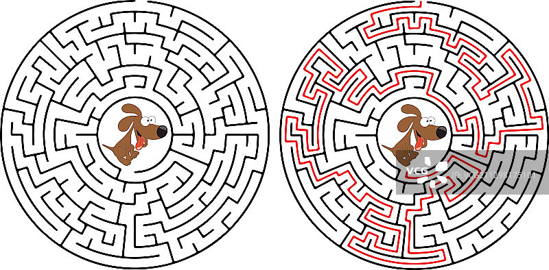 卡通教育迷宫图片素材