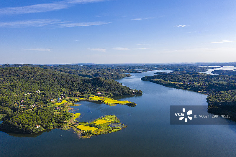 湖北荆门钱河水库湿地公园图片素材