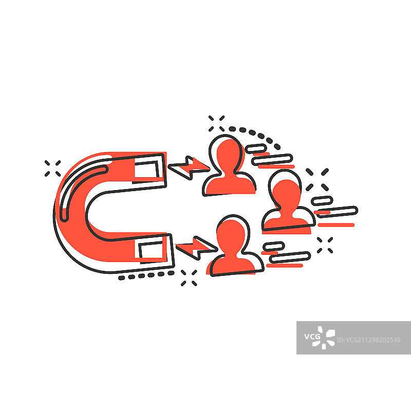 漫画风格的引导转化图标图片素材