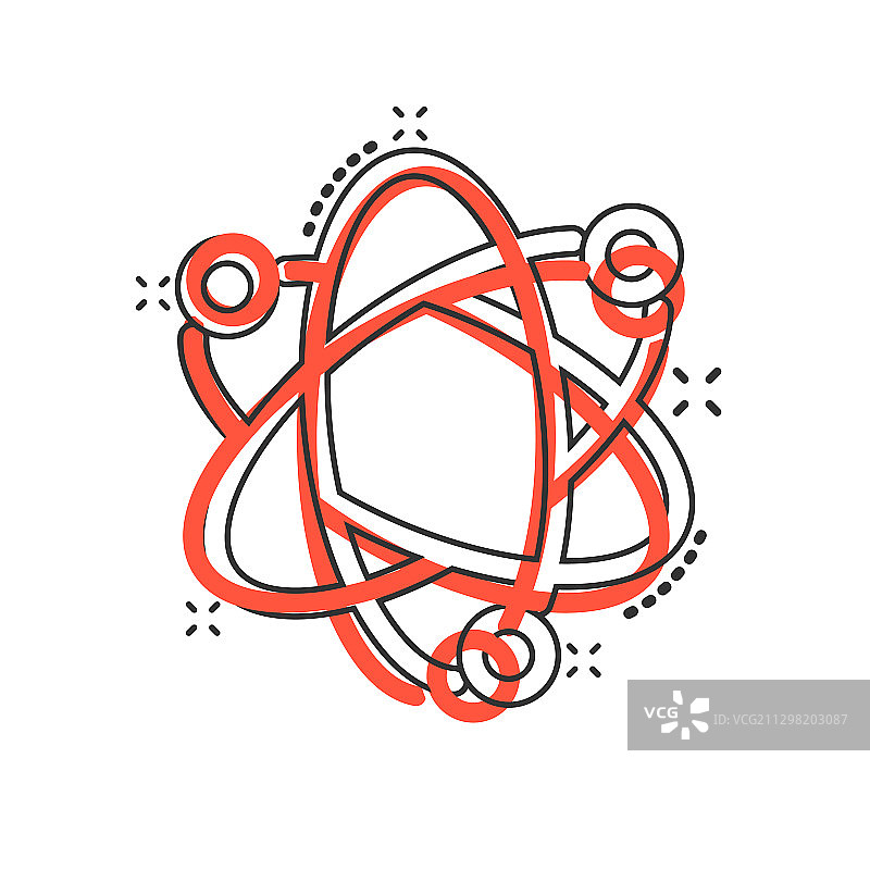 漫画风格科学图标：DNA细胞图片素材