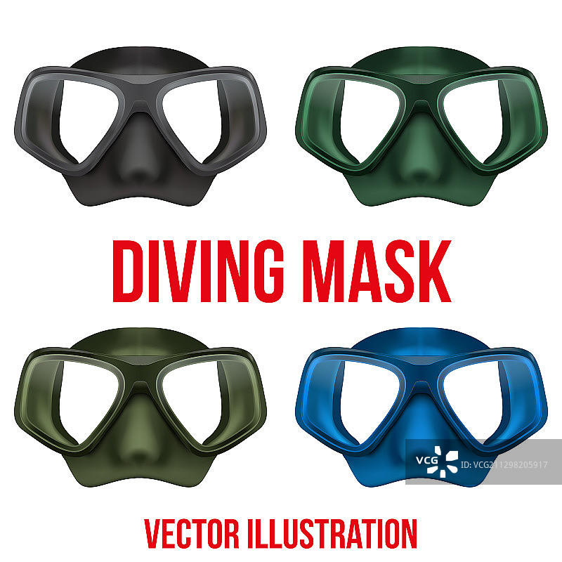 水下潜水用具套装图片素材