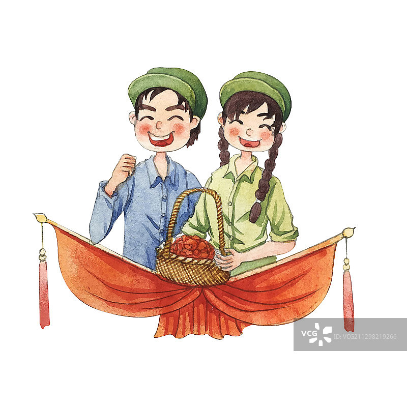 五一劳动节工人形象插画图片素材