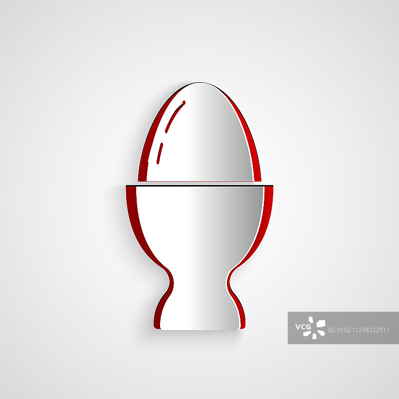 剪纸复活节彩蛋展示架图标图片素材