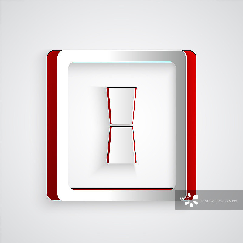 剪纸风格电灯开关图标图片素材