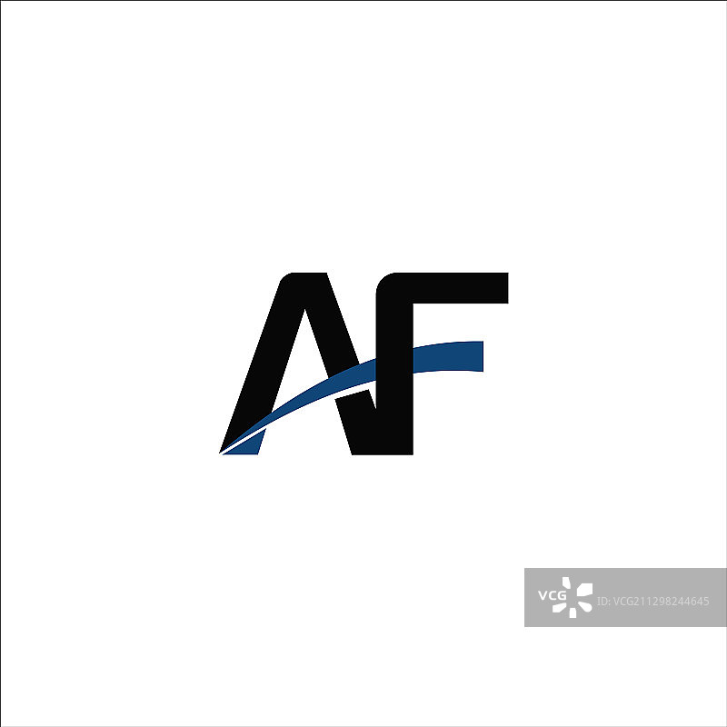 字母AF或FA标志设计模板图片素材