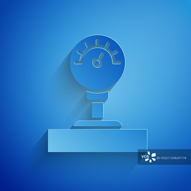 剪纸风格仪表刻度图标图片素材