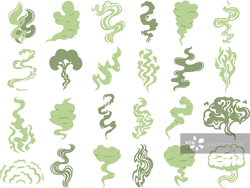 卡通闻烟味难闻有毒恶臭图片素材