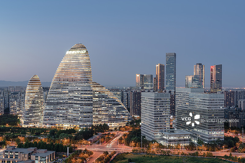 北京望京SOHO商业区图片素材