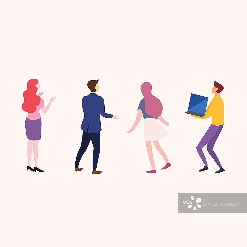 2.5D人物电商插画元素图片素材