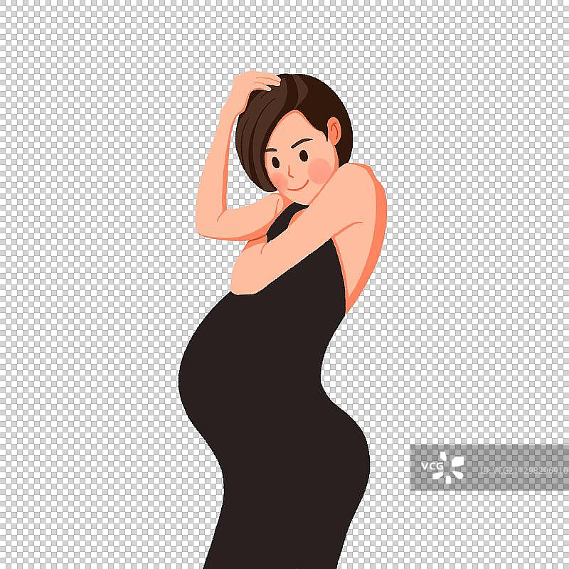 模特身材孕妈妈图片素材