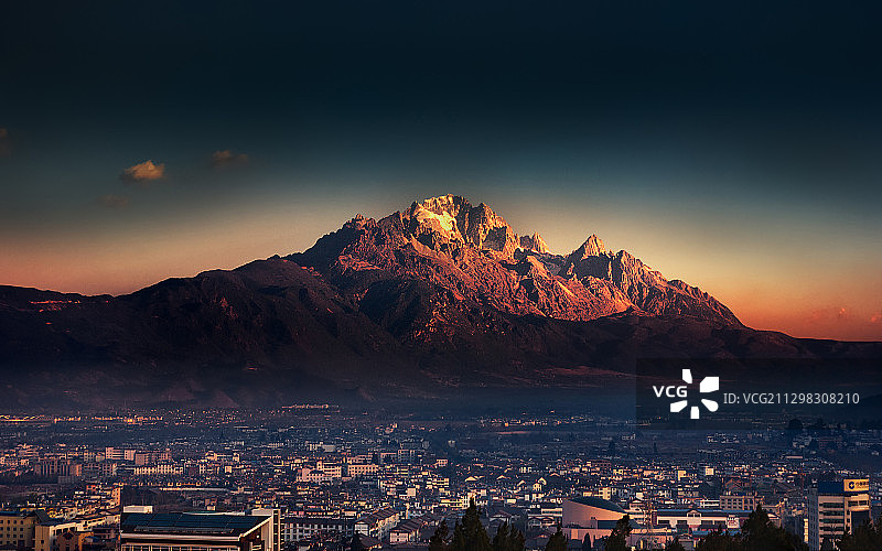 丽江全景图片素材