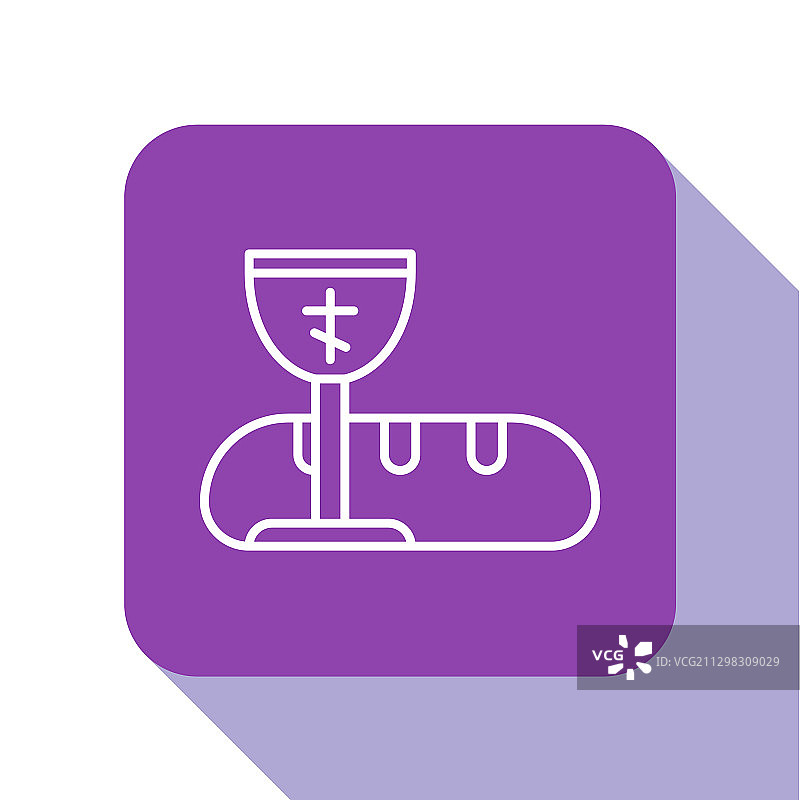 白线初次圣餐符号图片素材