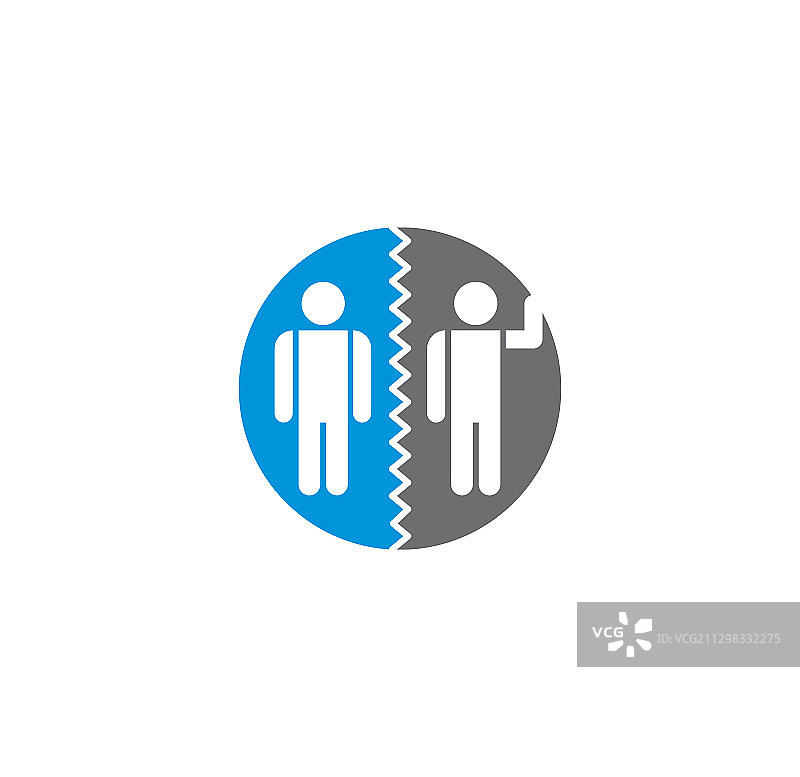 背景上的社交距离相关图标图片素材