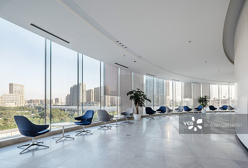 现代简洁办公室大厅走廊图片素材