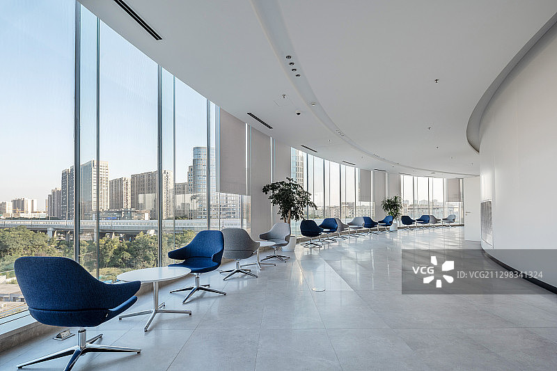 现代简洁办公室大厅走廊图片素材
