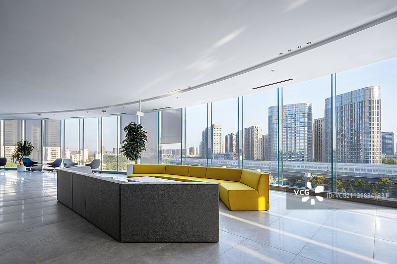 现代简洁办公室大厅走廊图片素材