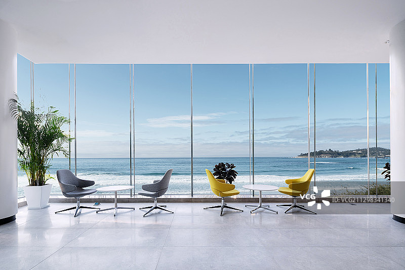 现代简洁办公室大厅走廊图片素材