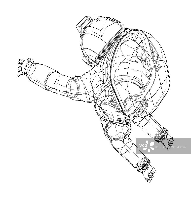 宇航员概念渲染3d图片素材