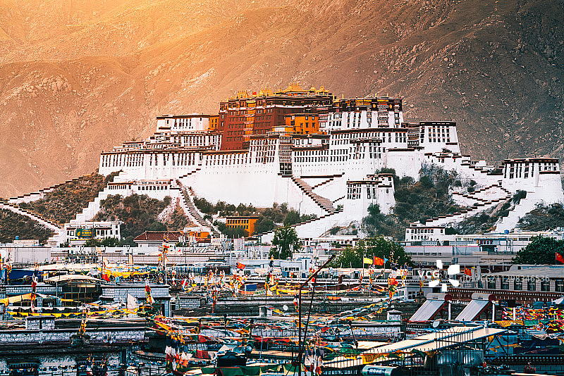 雄伟的布达拉宫图片素材