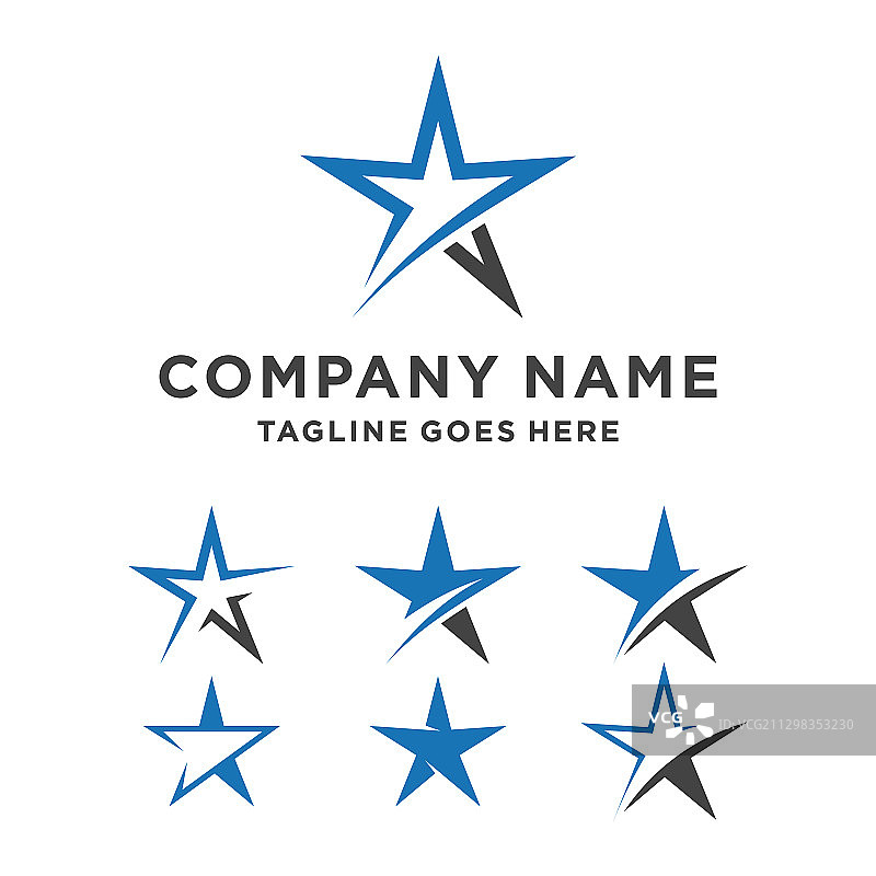 星星图标模板设计图片素材