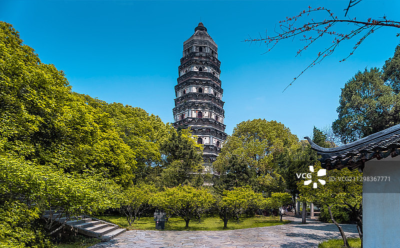 苏州虎丘塔图片素材