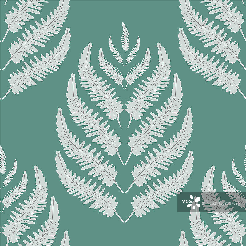 蕨类叶无缝图案背景图片素材