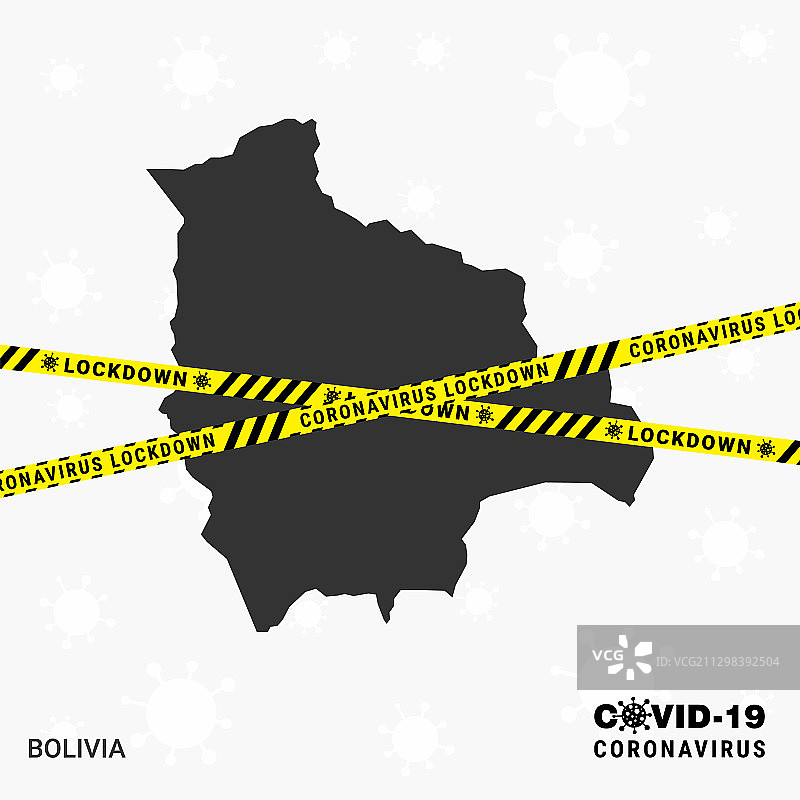 玻利维亚国家地图封锁模板图片素材