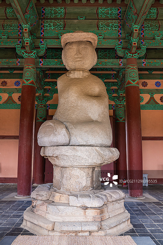 定林寺遗址的石雕图片素材