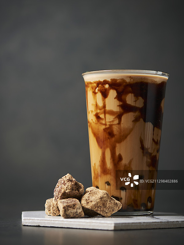 珍珠奶茶与红糖图片素材