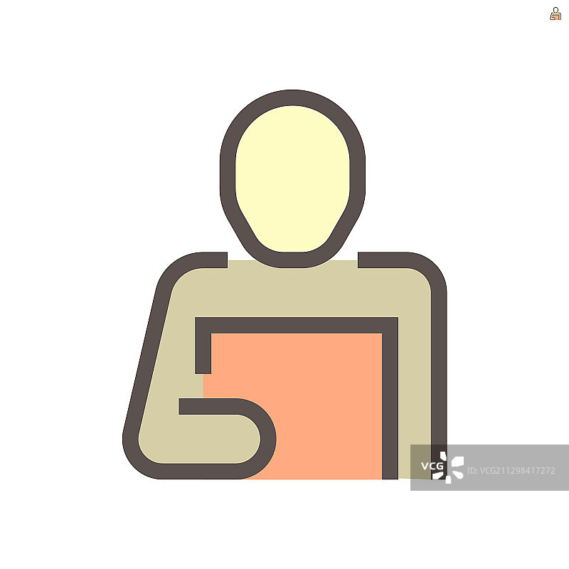 人物阅读文档的商务图标设计图片素材