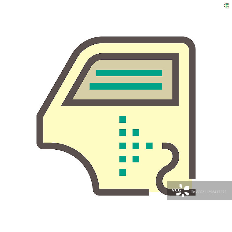 汽车颜色涂层修复工作图标设计图片素材