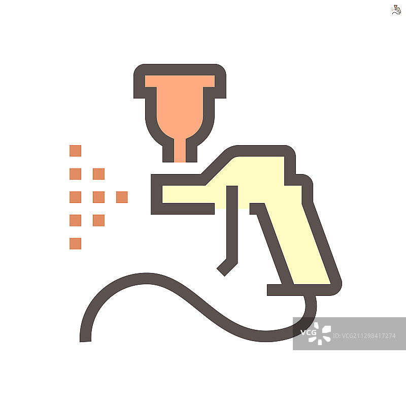 汽车喷漆枪工具图标图片素材