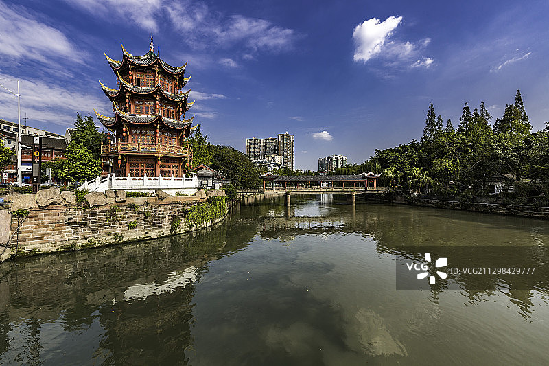 成都百花潭公园图片素材