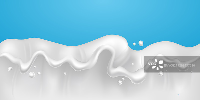 白色牛奶飞溅无缝图案图片素材