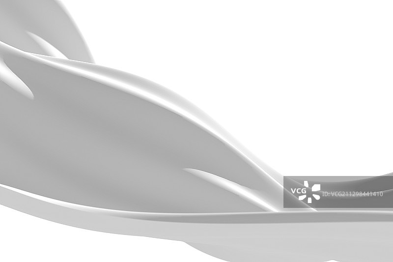 3D白色柔和布料空间背景图片素材