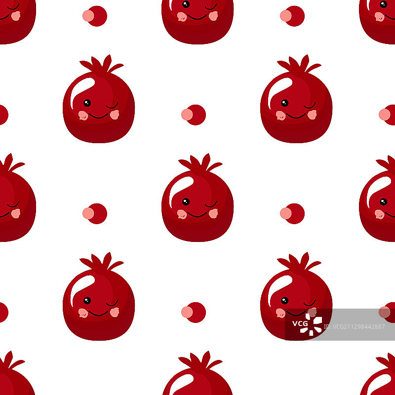 石榴水果异国情调柑橘类水果角色图片素材