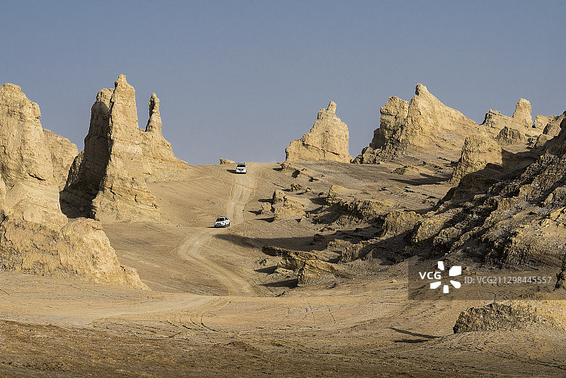 青海省茫崖市俄博梁雅丹地貌自然风光图片素材